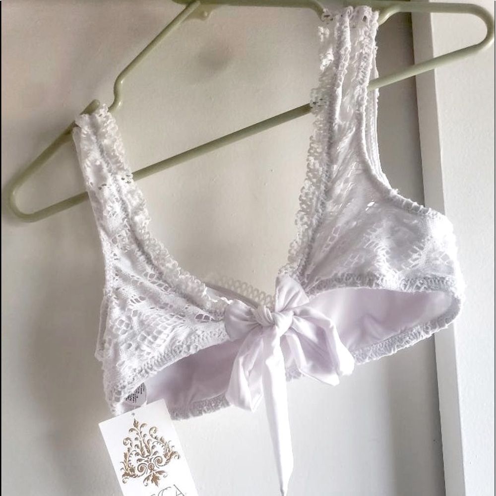 BECCA Eyelet Stretch Bikini Top